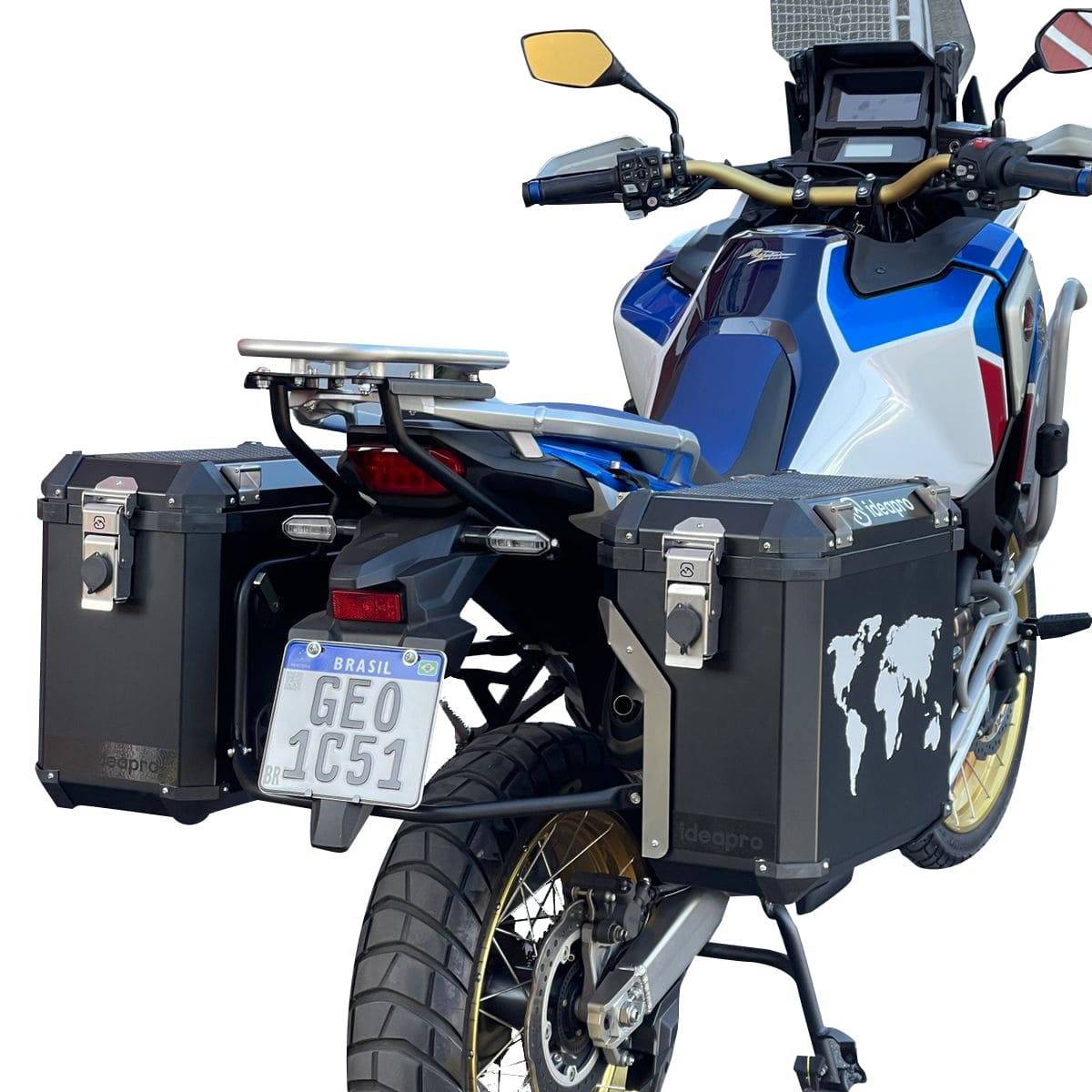 Par de Malas Laterais Envolventes 34/42 Litros para Honda Africa Twin CRF 1100 ADV