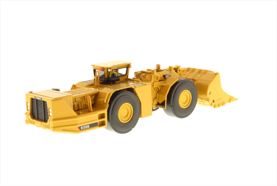 Miniatura Pá Carregadeira de Mineração Subterrânea Caterpillar Modelo R1700G LHD Escala 1:50-85140C
