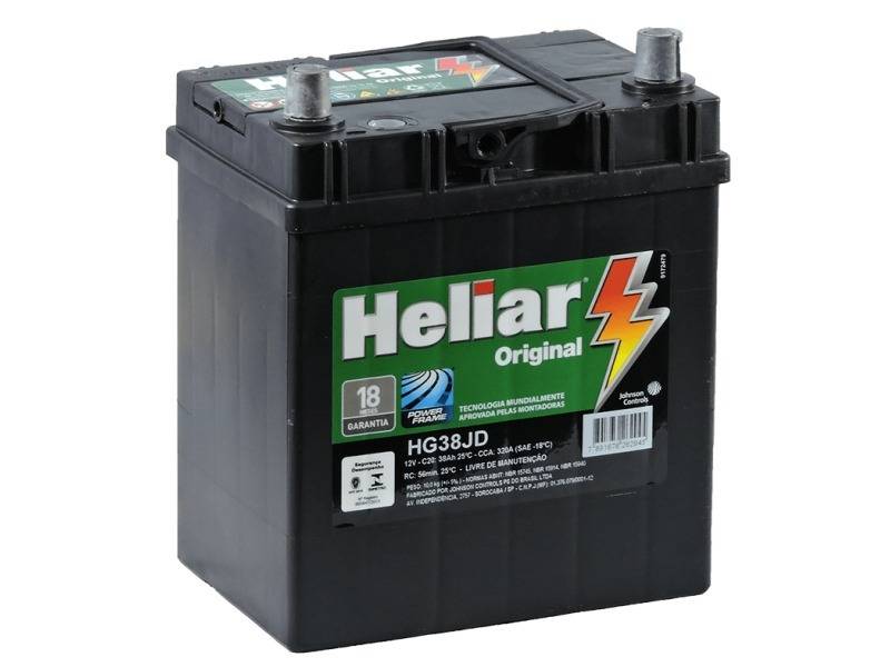 Bateria Heliar Original 38ah Honda City Honda Fit Hg38jd