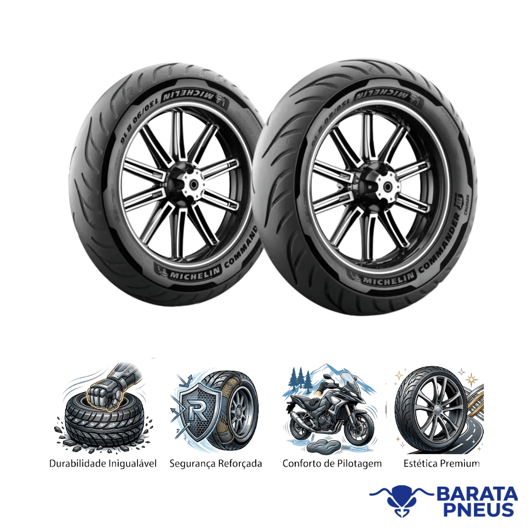 Shin Michelin Commander3 130/90 B 16 Pneu 130/90B16 Michelin