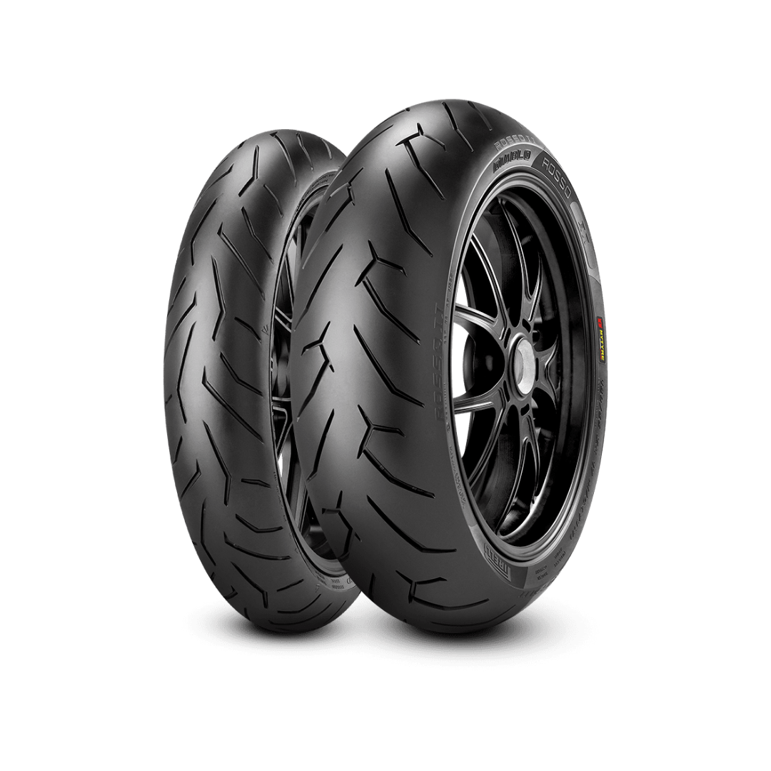 Pirelli Diablo Rossoタイヤ 110/70 140/70 Combo de Pneus Pirelli Diablo Rosso 2 110/70-17+140/70-17 (C