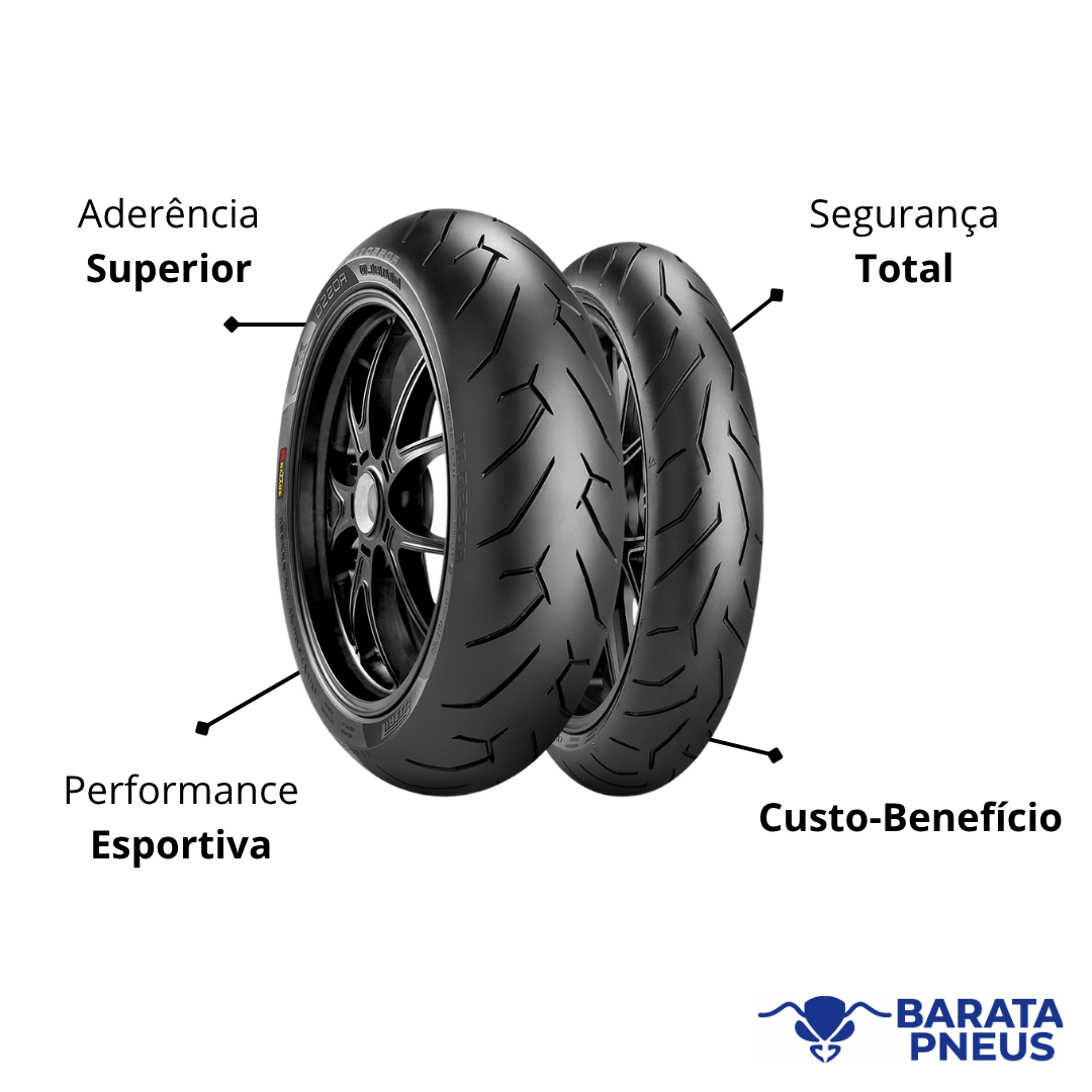 Combo de Pneus Pirelli Diablo Rosso 2 110/70-17+140/70-17 (C