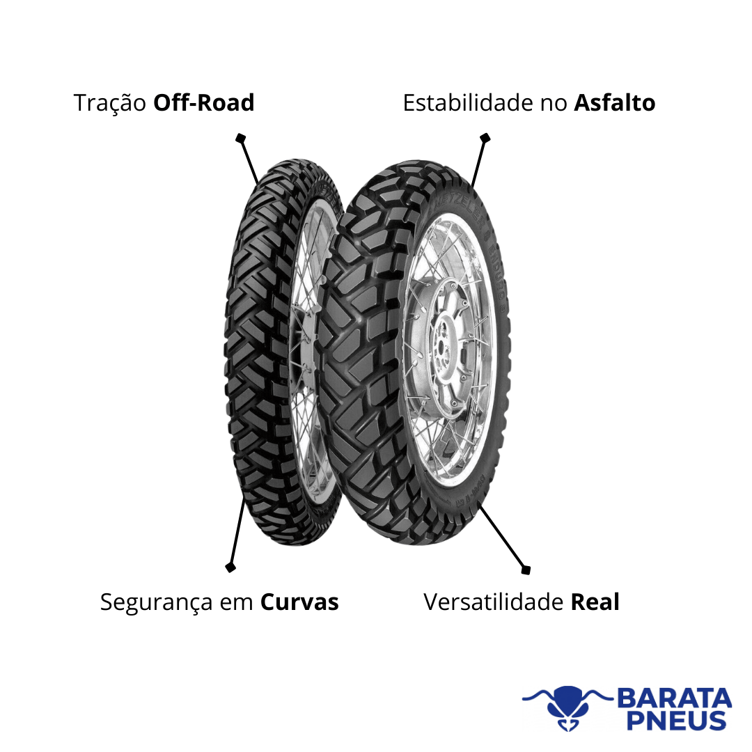 Combo de Pneus Metzeler Enduro 3 Sahara-90/90-21 + 120/80-18