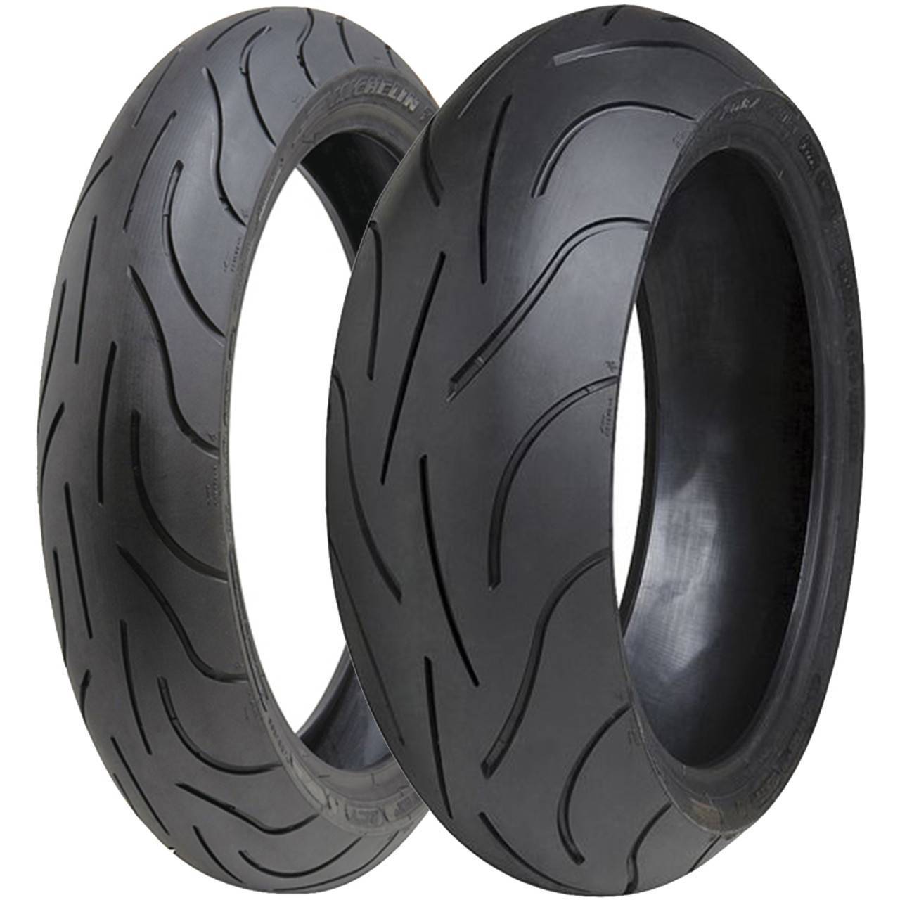パーツ Michelin Pilot Power 2CT 120/70ZR17 Combo de Pneus Michelin Pilot Power 2CT 120/70-17 (58W) + 18