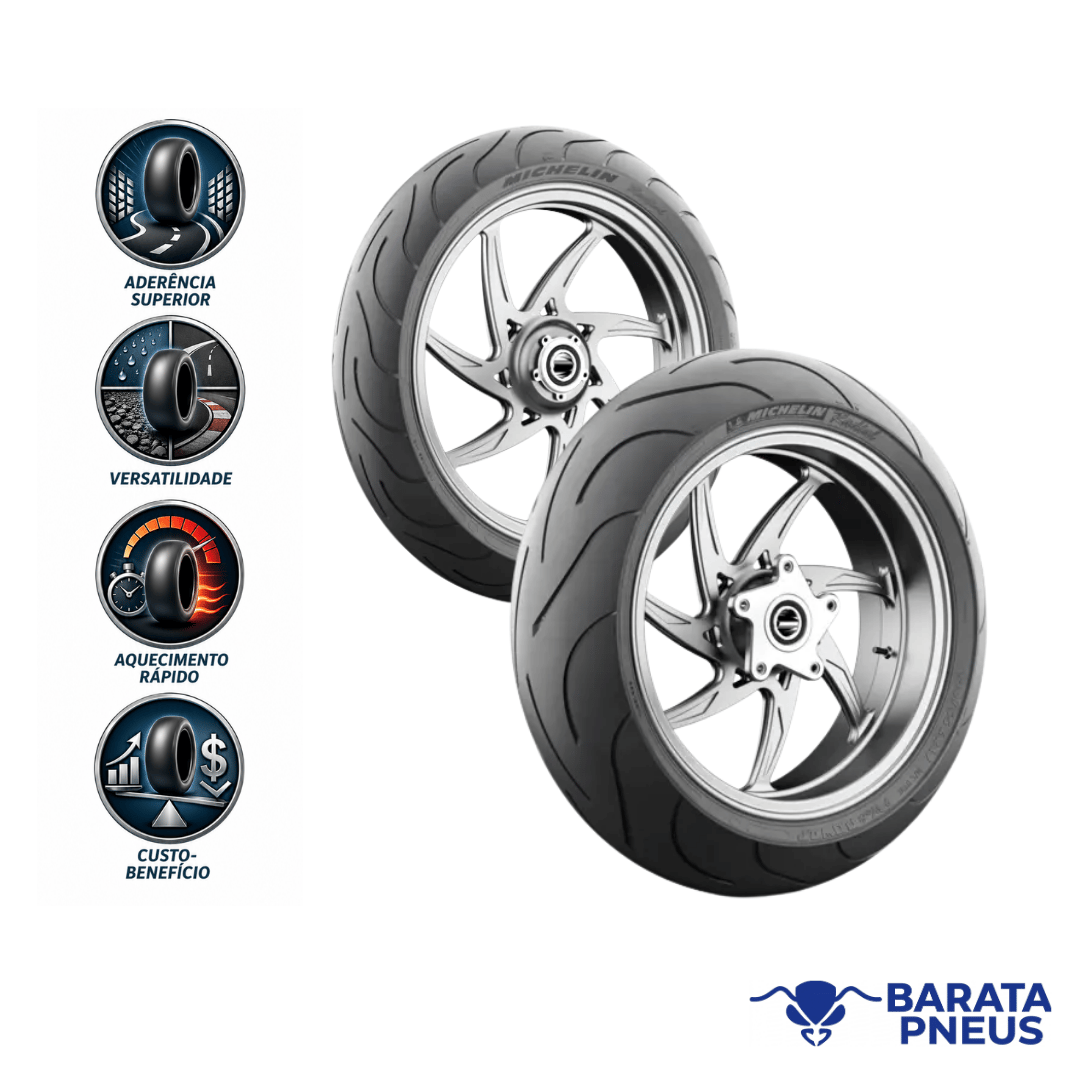 Combo de Pneus Michelin Pilot Power 2CT 120/70-17 (58W) + 18