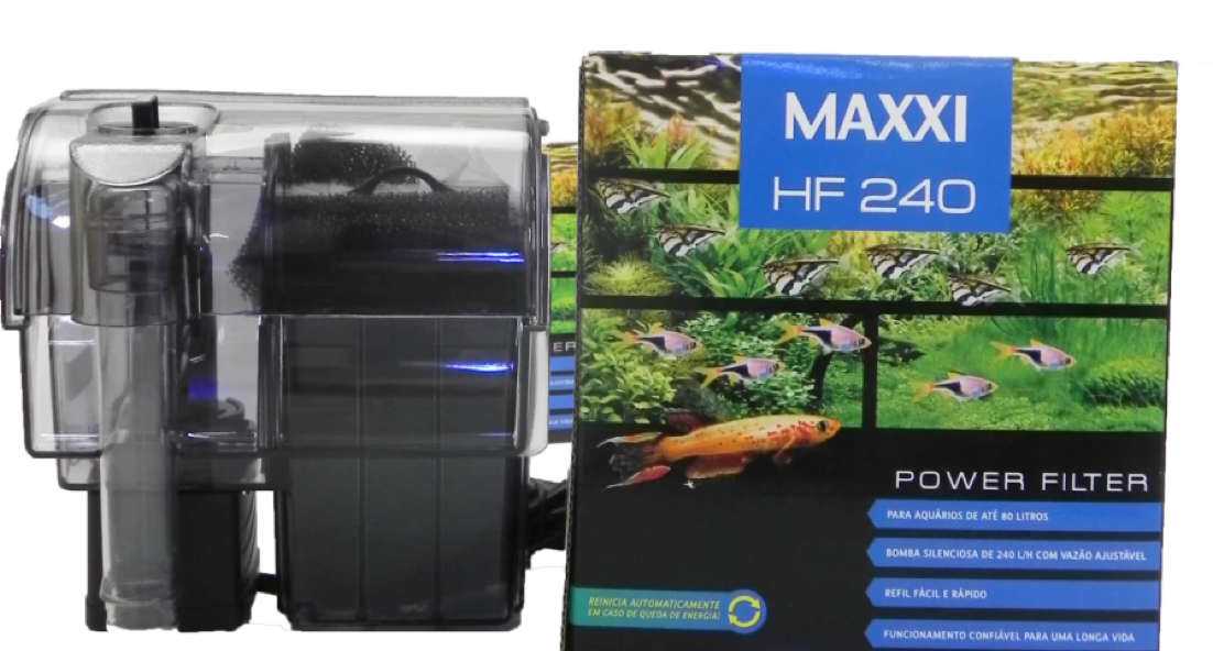 MAXXI filtro HF 240 para aquários de até 80 litros 127v