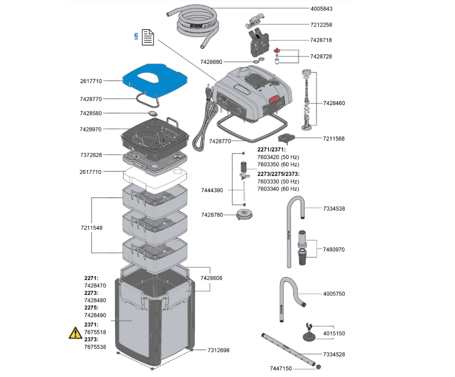 Filtro Canister Eheim Professionel 4+ 600 1.250 L/h - Aquamazing