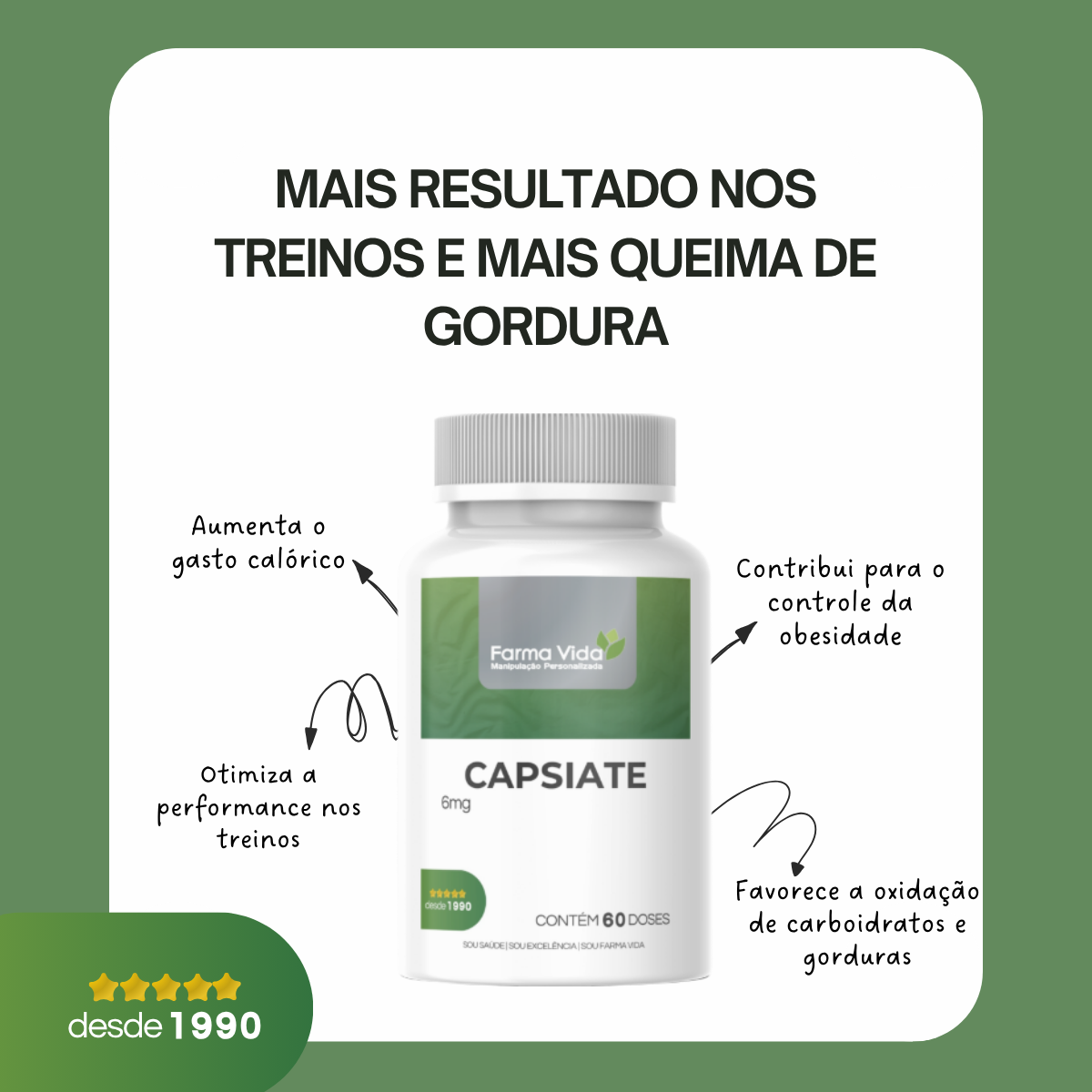 Capsiate 6mg - 60 Doses