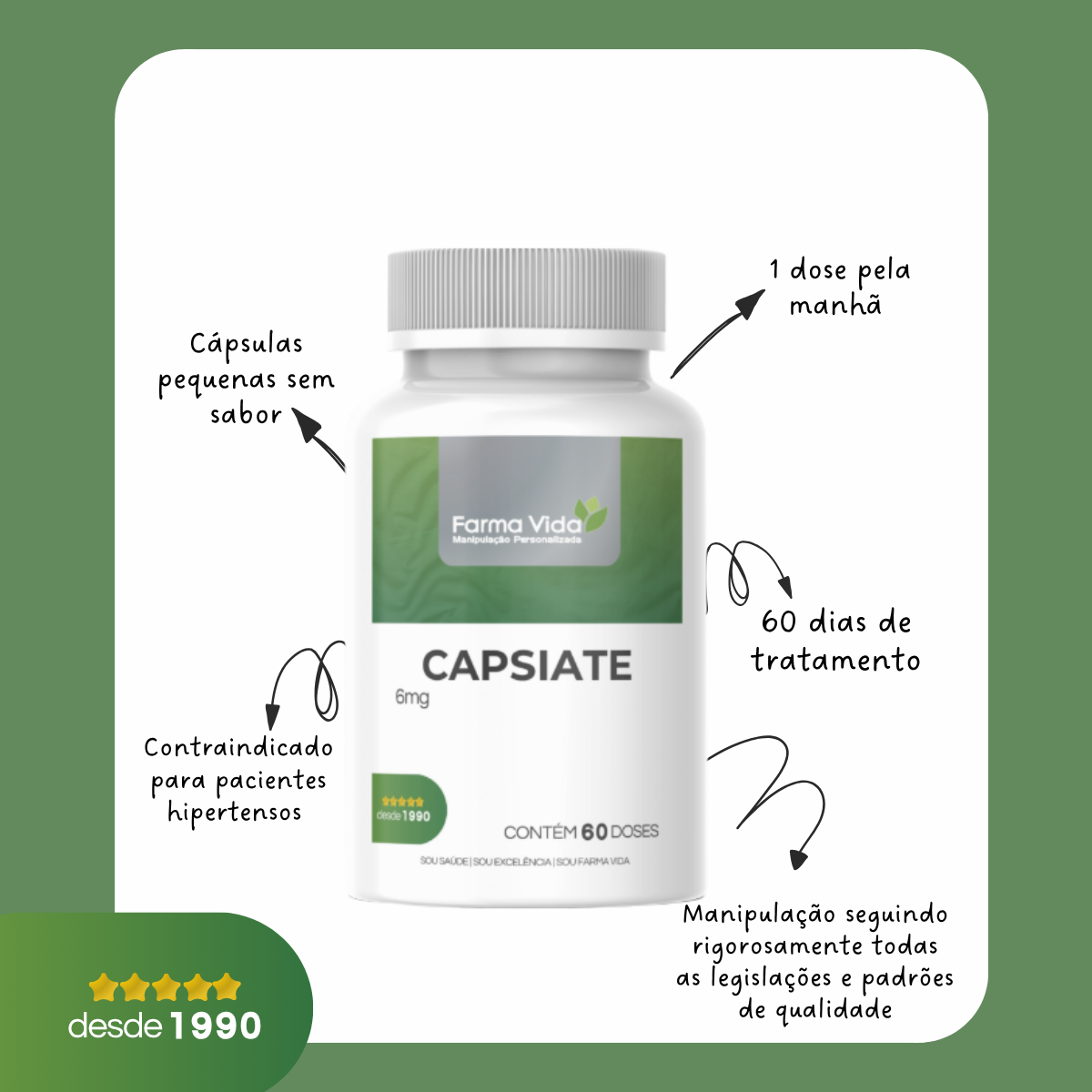 Capsiate 6mg - 60 Doses