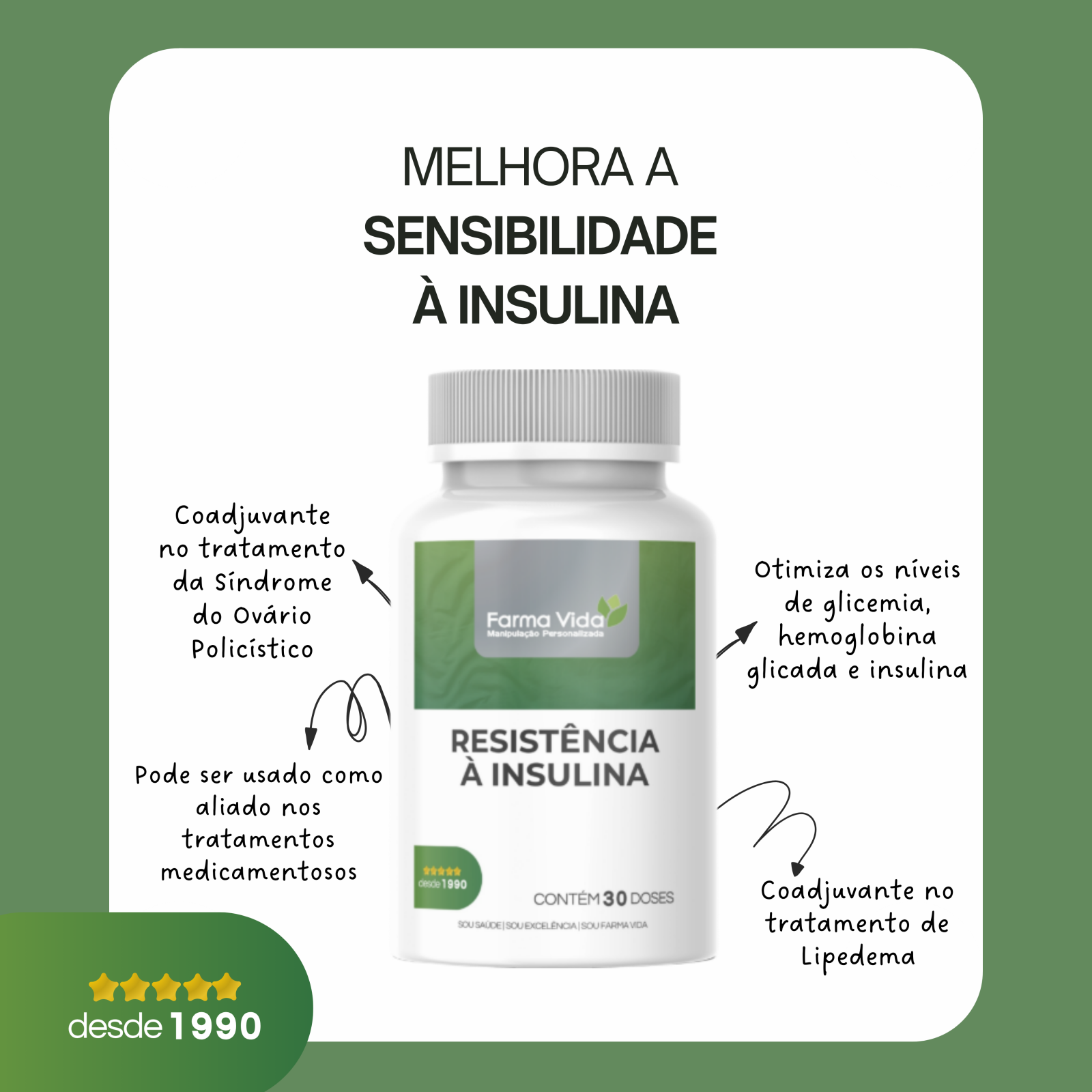 Resistência à Insulina - 30 Doses