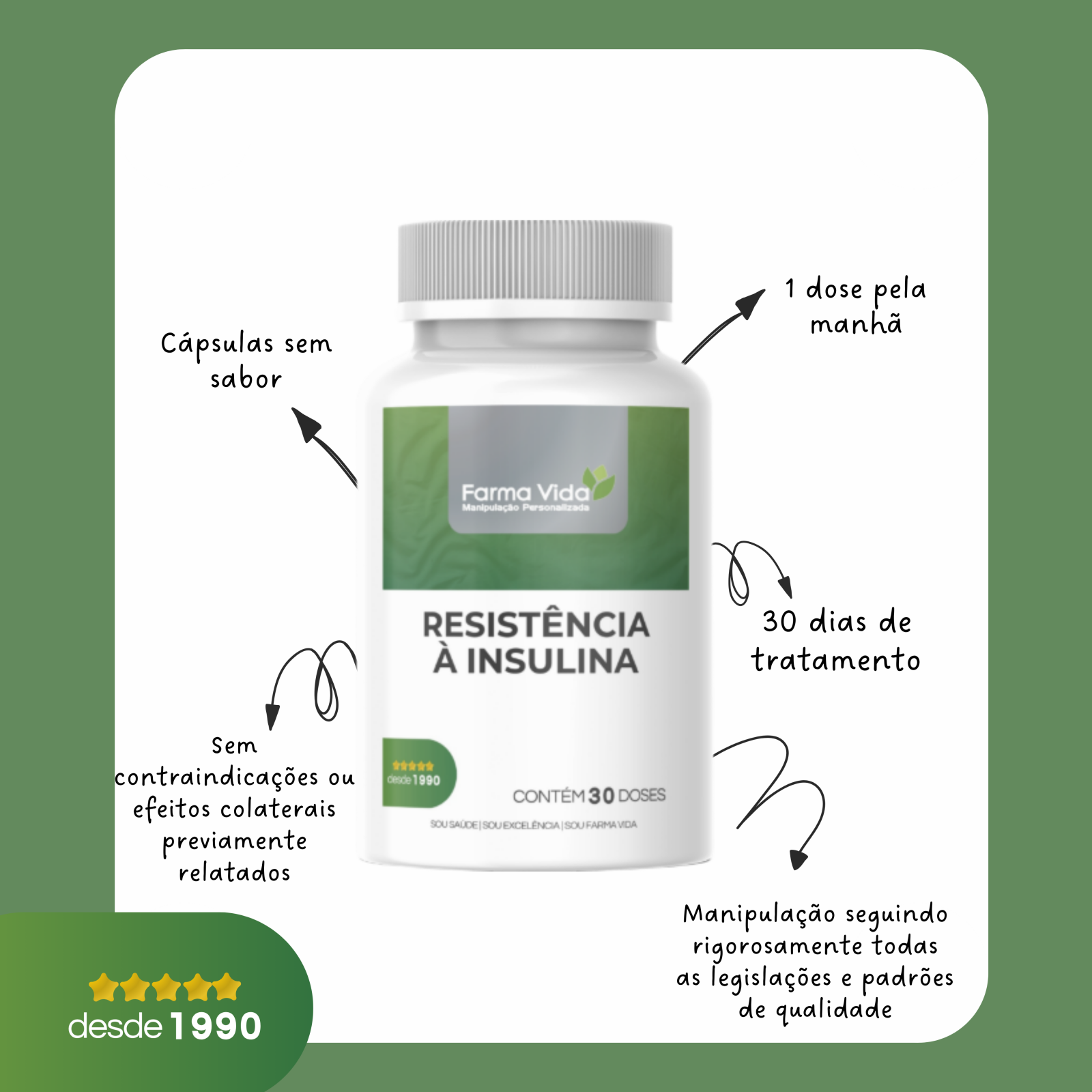 Resistência à Insulina - 30 Doses