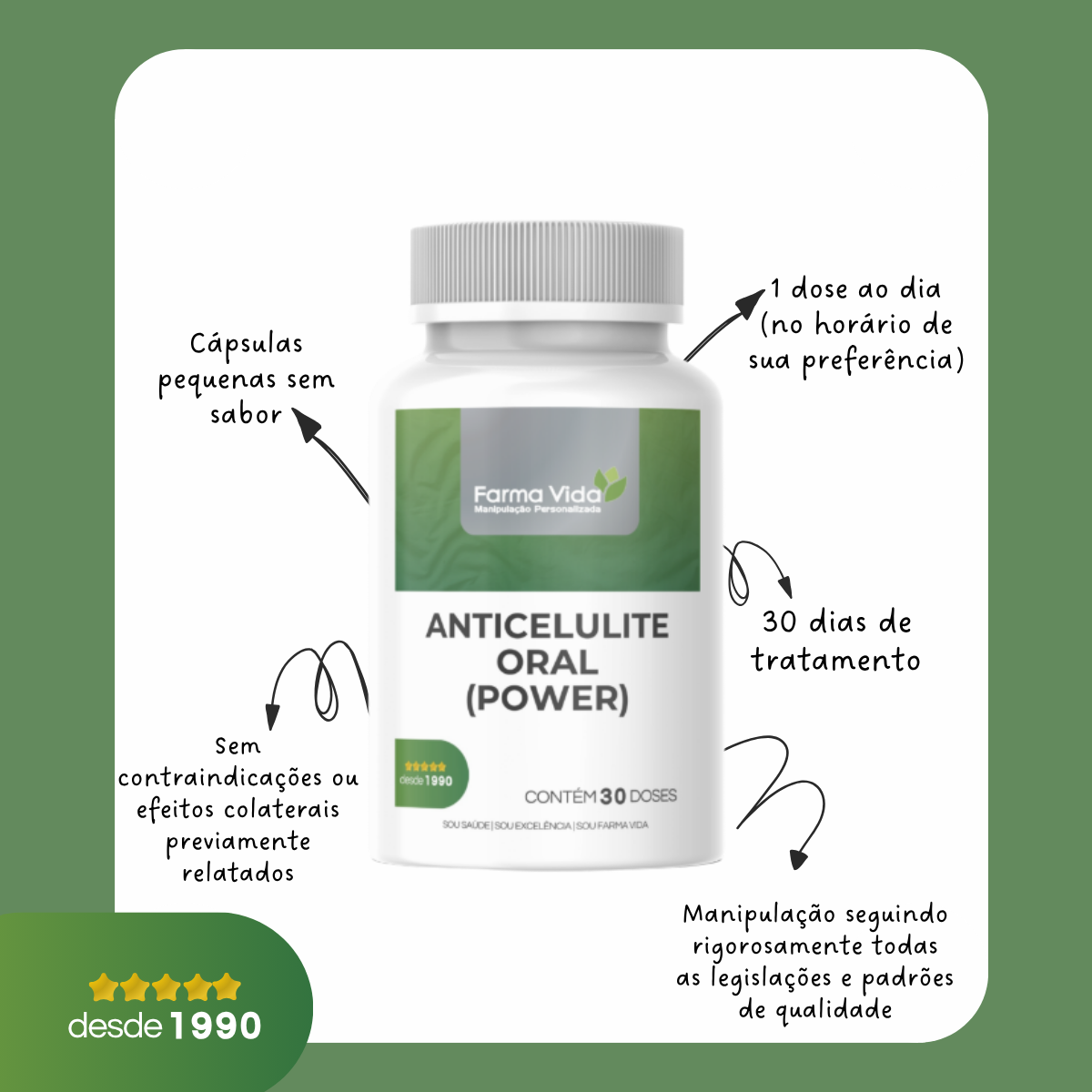 Anticelulite Oral (Power) - 30 Doses
