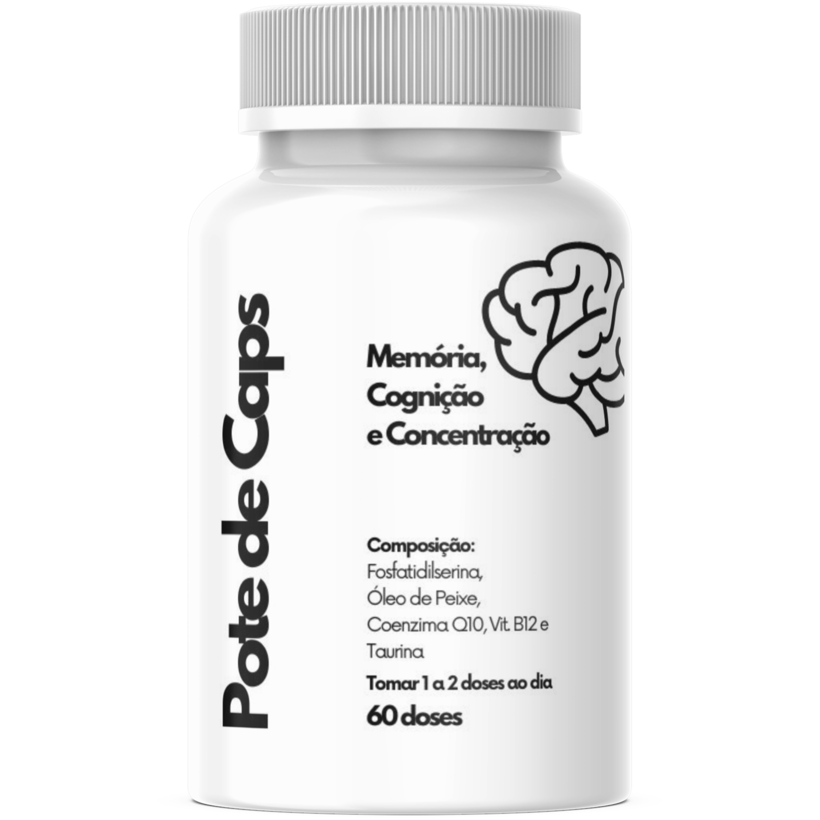 Memória e Cognição (Pote de Caps) - 60 Doses
