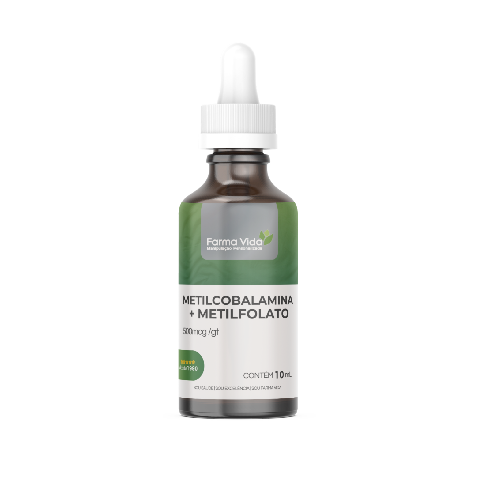 Metilcobalamina 500mcg/gt + Metilfolato 500mcg/gt - 10mL
