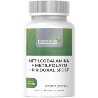 Metilcobalamina + Metilfolato + Piridoxal 5Fosf - 60 Doses