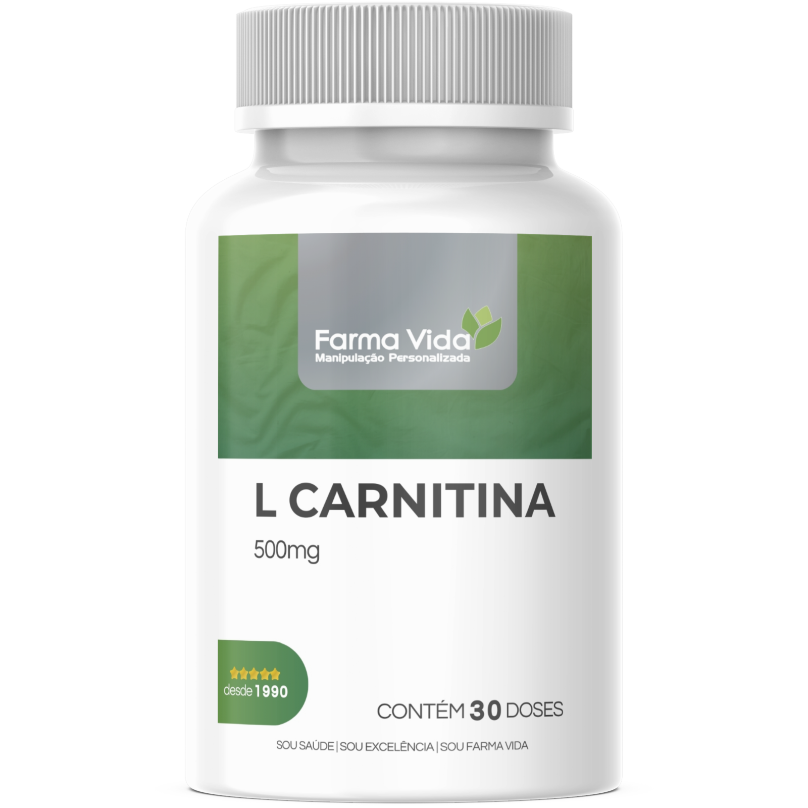 L Carnitina 500mg - 30 Doses