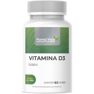 Vitamina D3 10.000UI - 60 Doses