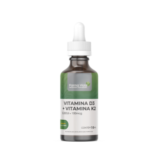Vitamina D3 5.000UI/gt + Vitamina K2 100mcg/gt - 10mL