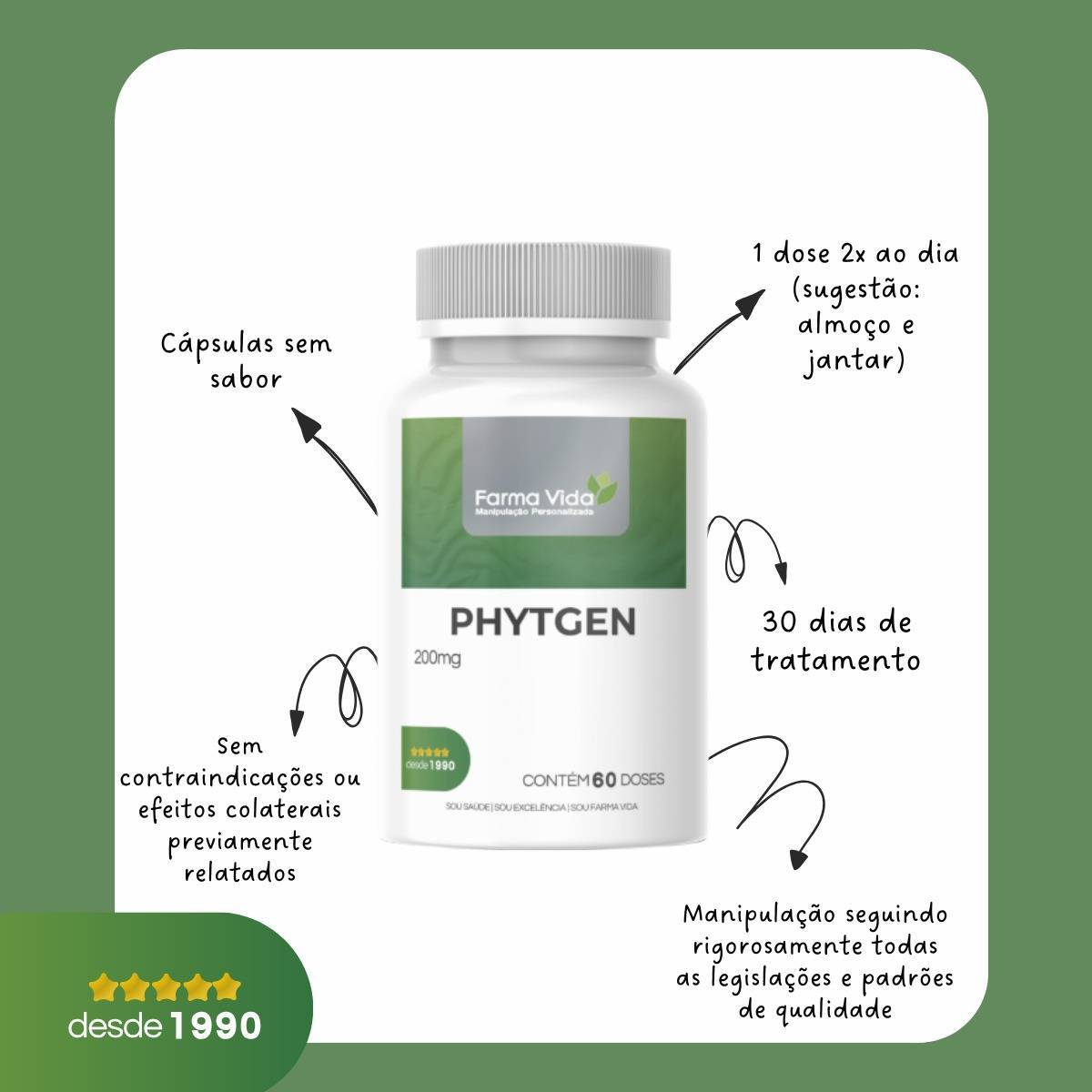 Phytgen 200mg - 60 Doses
