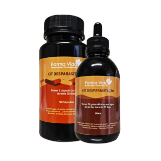Kit Desparasitação - Cápsulas + Tintura