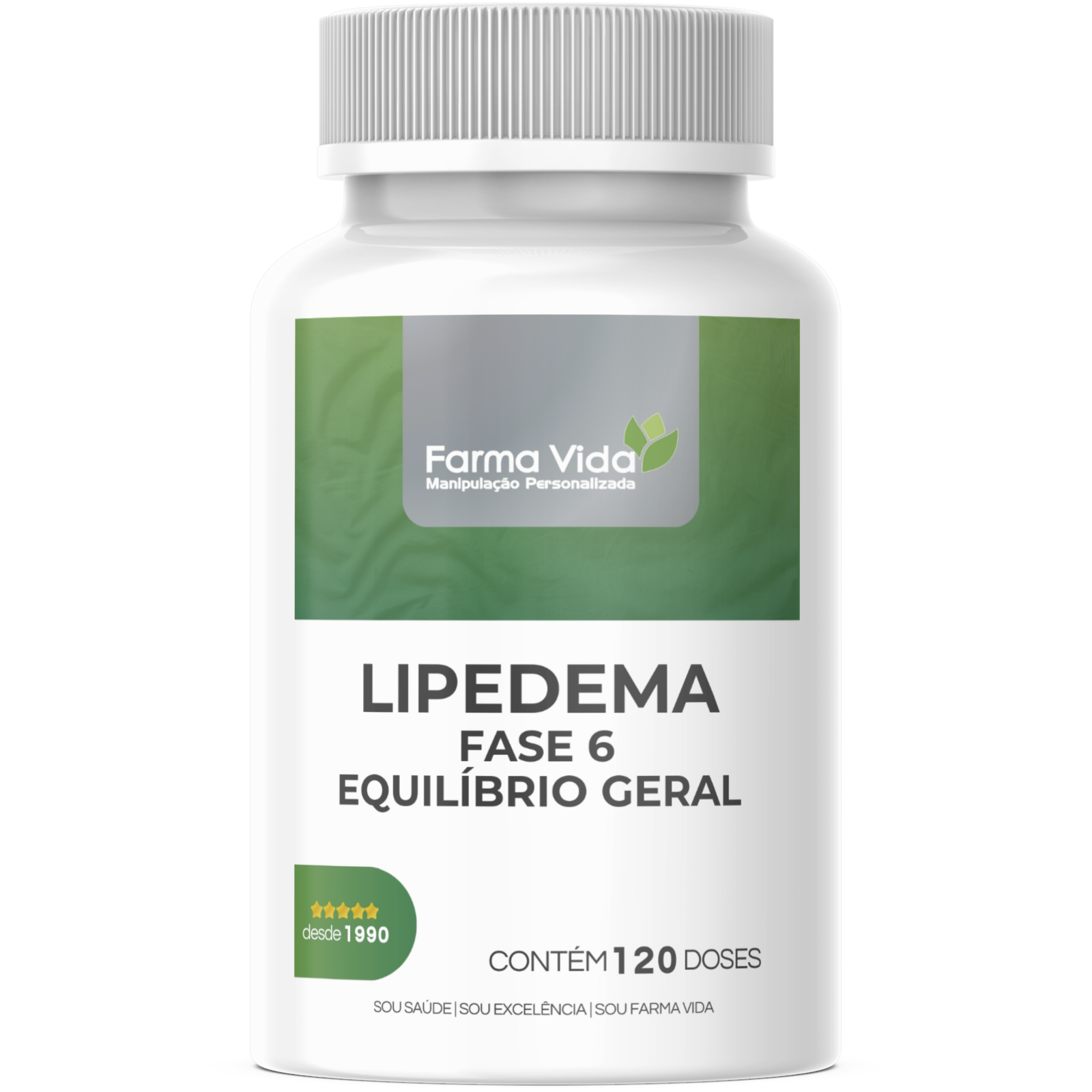 Lipedema Fase 6 - Equilíbrio Geral (120 Doses)
