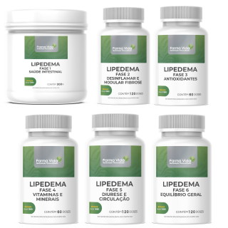 Kit Fase 1 a 6 - Lipedema (60 Dias)