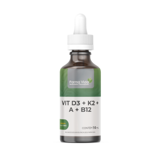 Vitamina D3 + K2 + A + B12 - 10mL