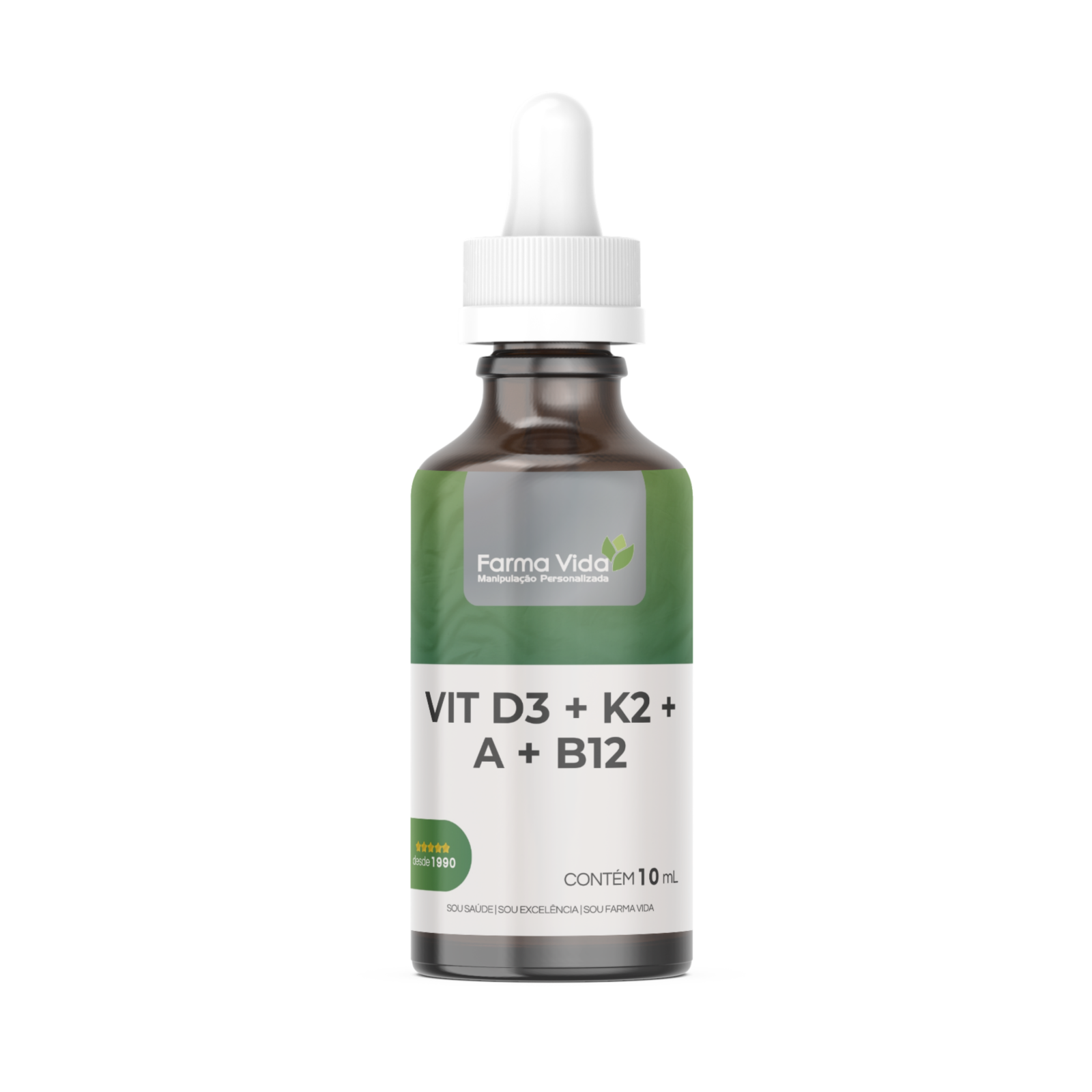 Vitamina D3 + K2 + A + B12 - 10mL