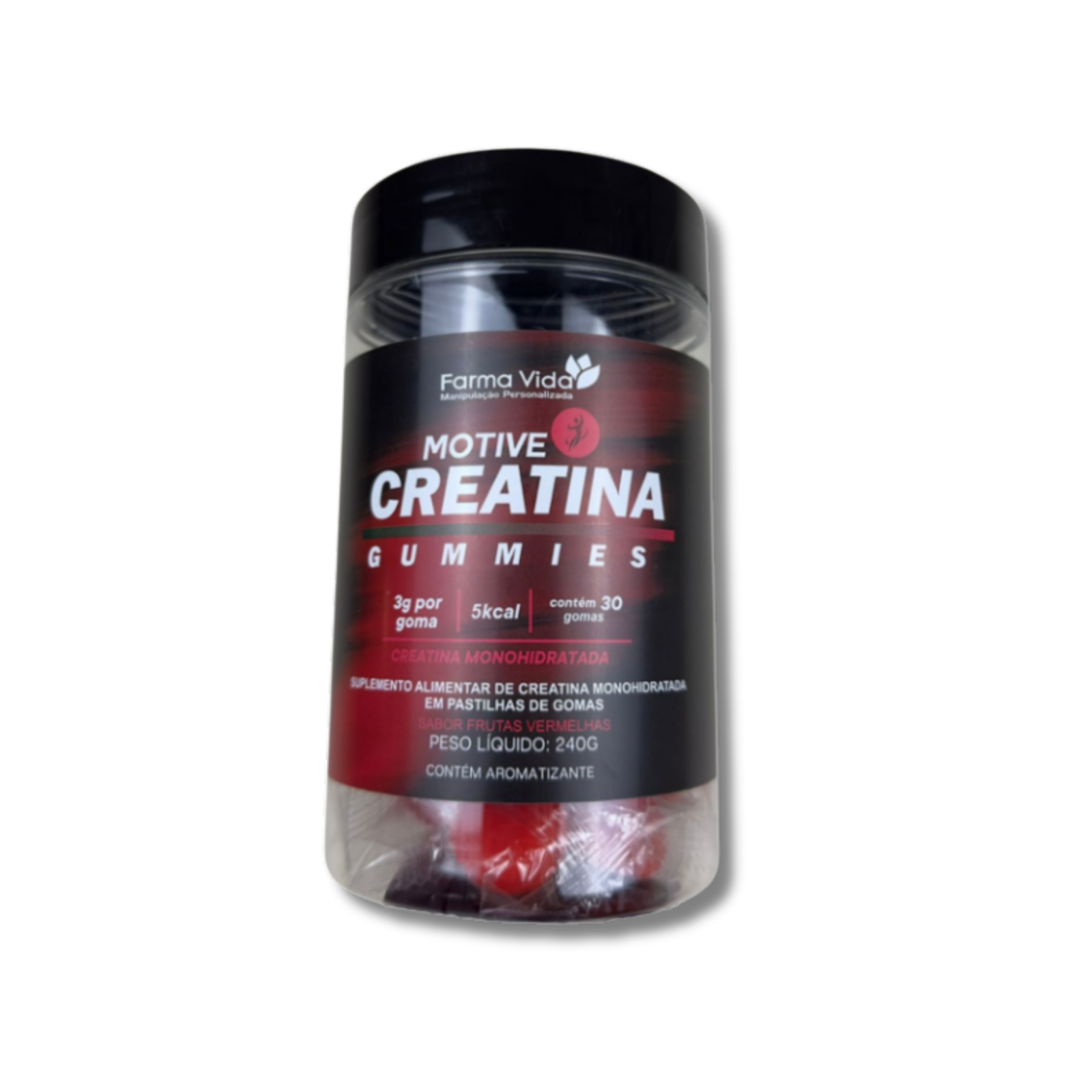 Creatina Gummies (Frutas Vermelhas) - 30 Gomas