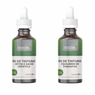 Blend de Tinturas Detox & Equilíbrio de Parasitas - 2 Frascos de 20mL