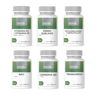 Kit Suplementos Fundamentais - 6 Frascos