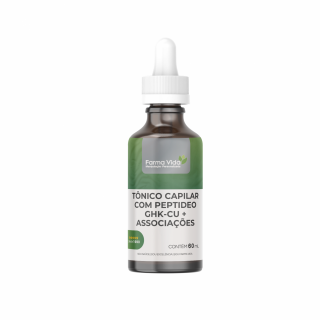 Tônico Capilar com Peptideo GHK-Cu + Associações - 60mL
