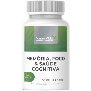Memória, Foco e Saúde Cognitiva - 30 Doses