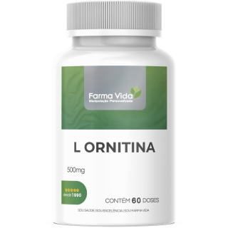 L Ornitina 500mg - 60 Doses