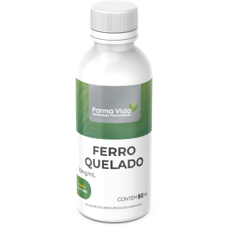 Ferro Quelado 10mg/mL - 90mL (Sabor Morango)