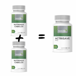 2 Frascos de Nutrimax -> Ganhe 1 Actrisave 250mg 30 Doses