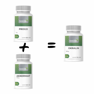 1 Progo Cápsulas + 1 Akkermat -> Ganhe 1 Okralin 15 Doses