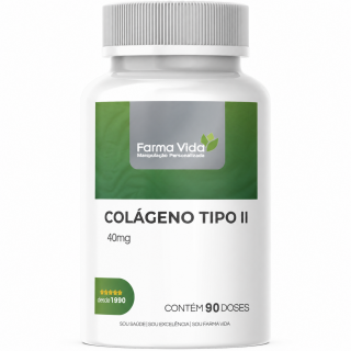 Colágeno Tipo II 40mg - 90 Doses