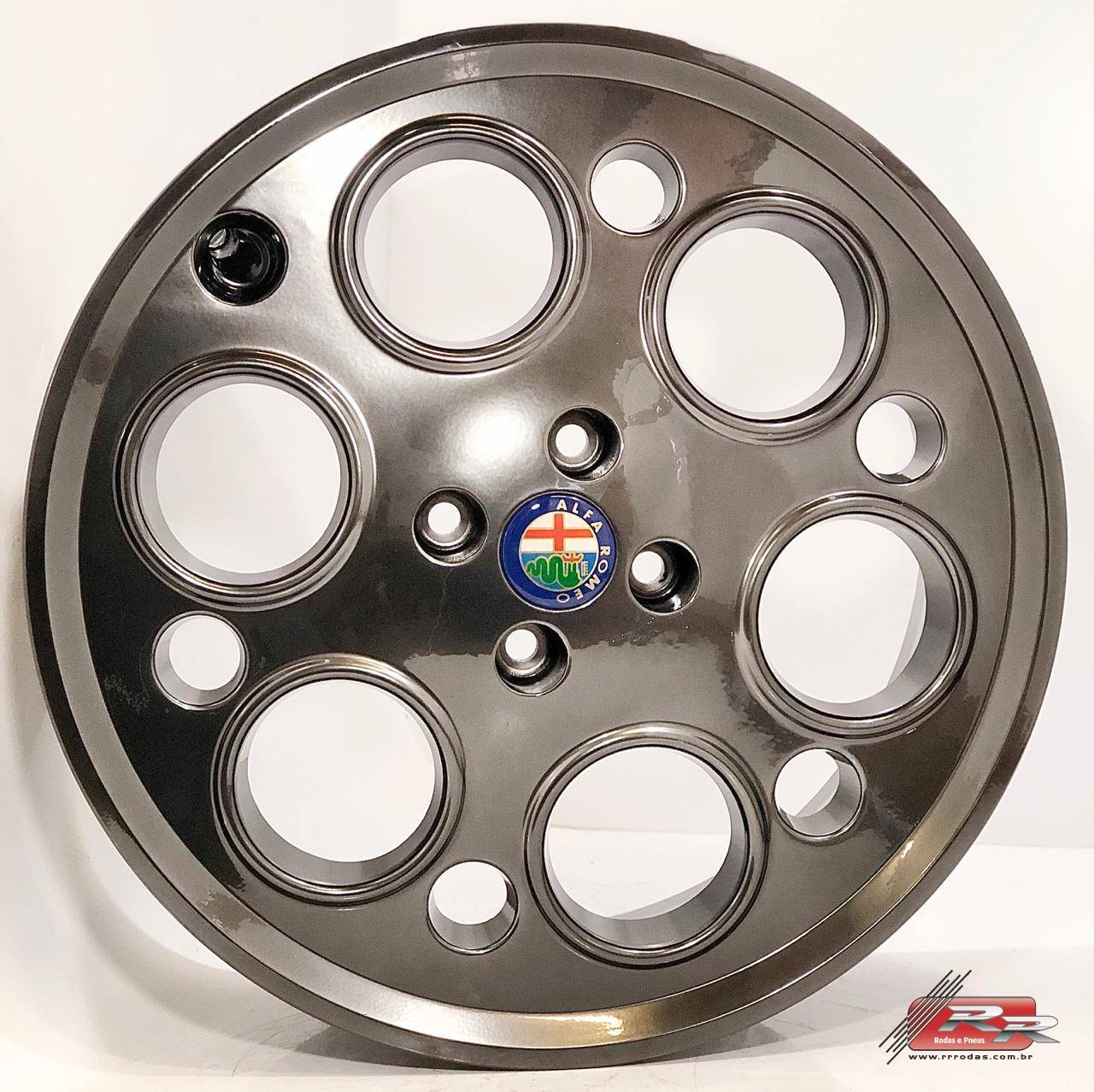 JOGO DE RODA RS02 ESPORTIVA 17X6,5 KE KROMO ESCURO 4X98 ET 40 ALFA