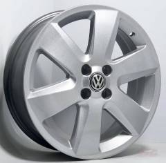 JOGO DE RODA VW SAVEIRO SURF REPLICA ZUNKY ZK120 17X6 PRATA 4X100