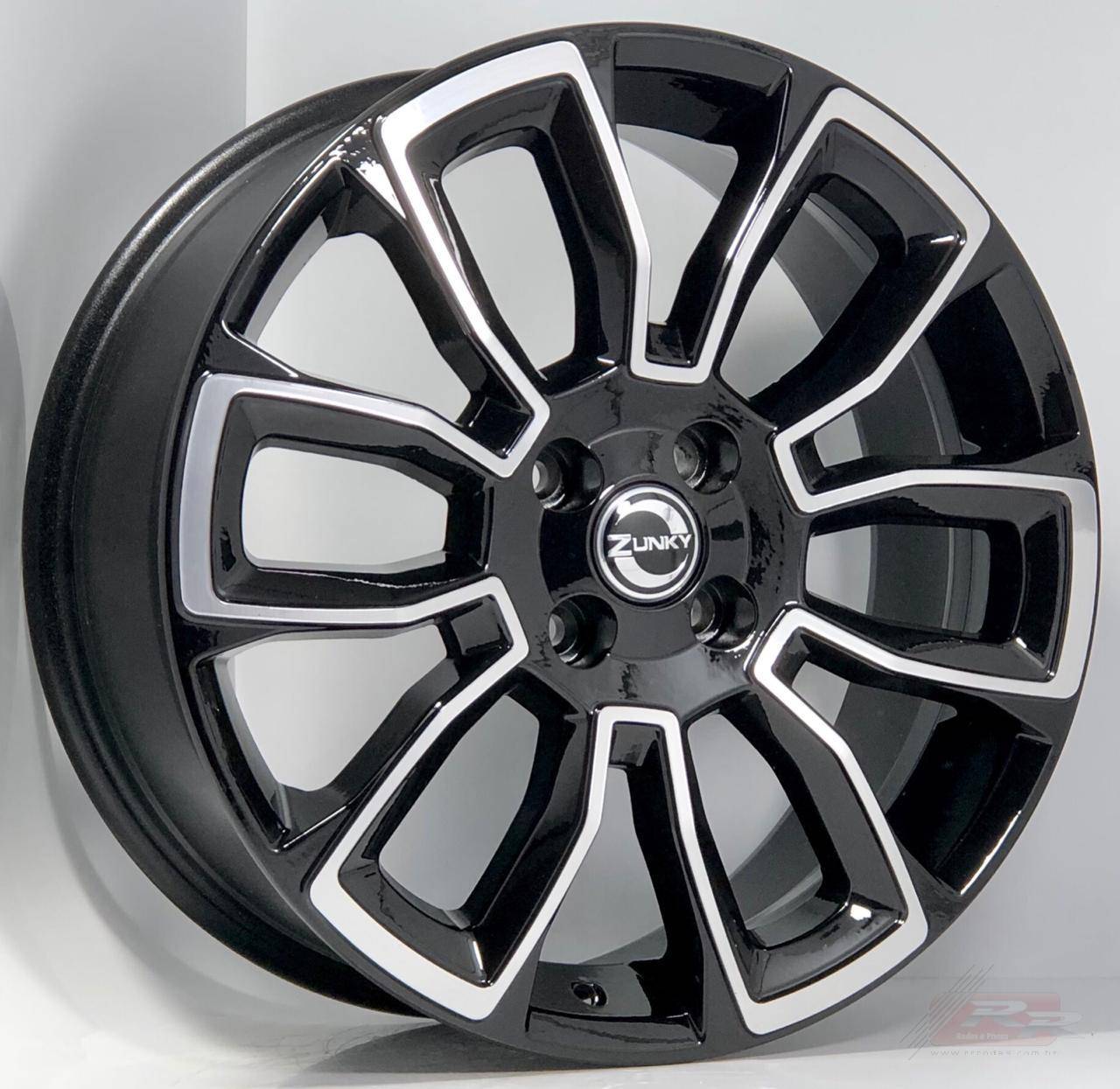 JOGO DE RODA VW SAVEIRO CROSS REPLICA ZUNKY ZK630 17X7 DIAMANTADO