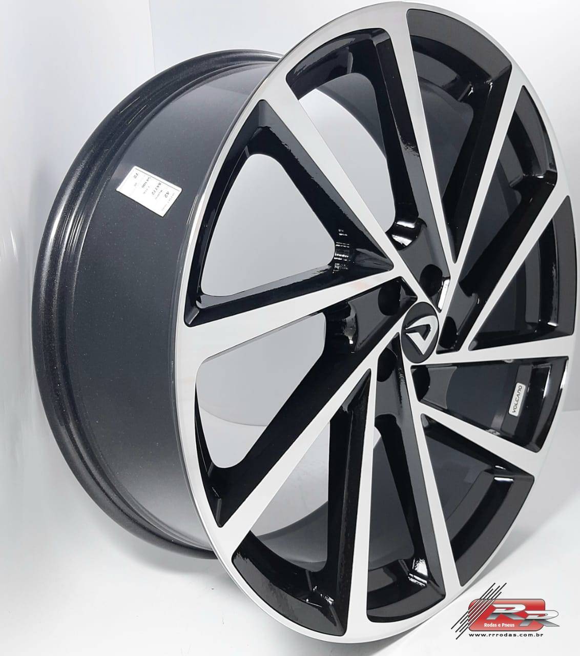 JOGO DE RODA R SEVEN ESPORTIVA VOLCANO 20X7,5 DIAMANTADO PRETO