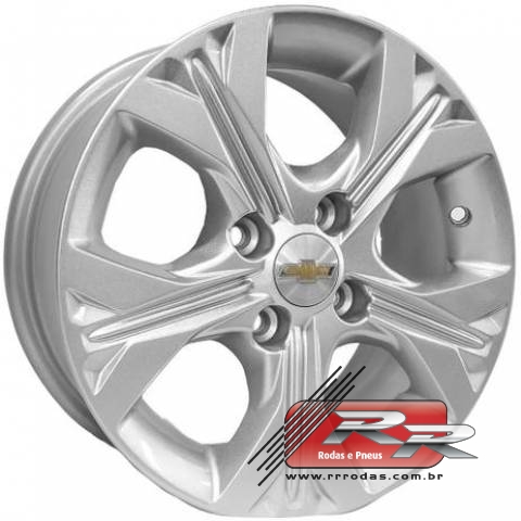 JOGO DE RODA ONIX PLUS REPLICA KR S 21 17X7 PRATA 4X100 ET 40 - RR