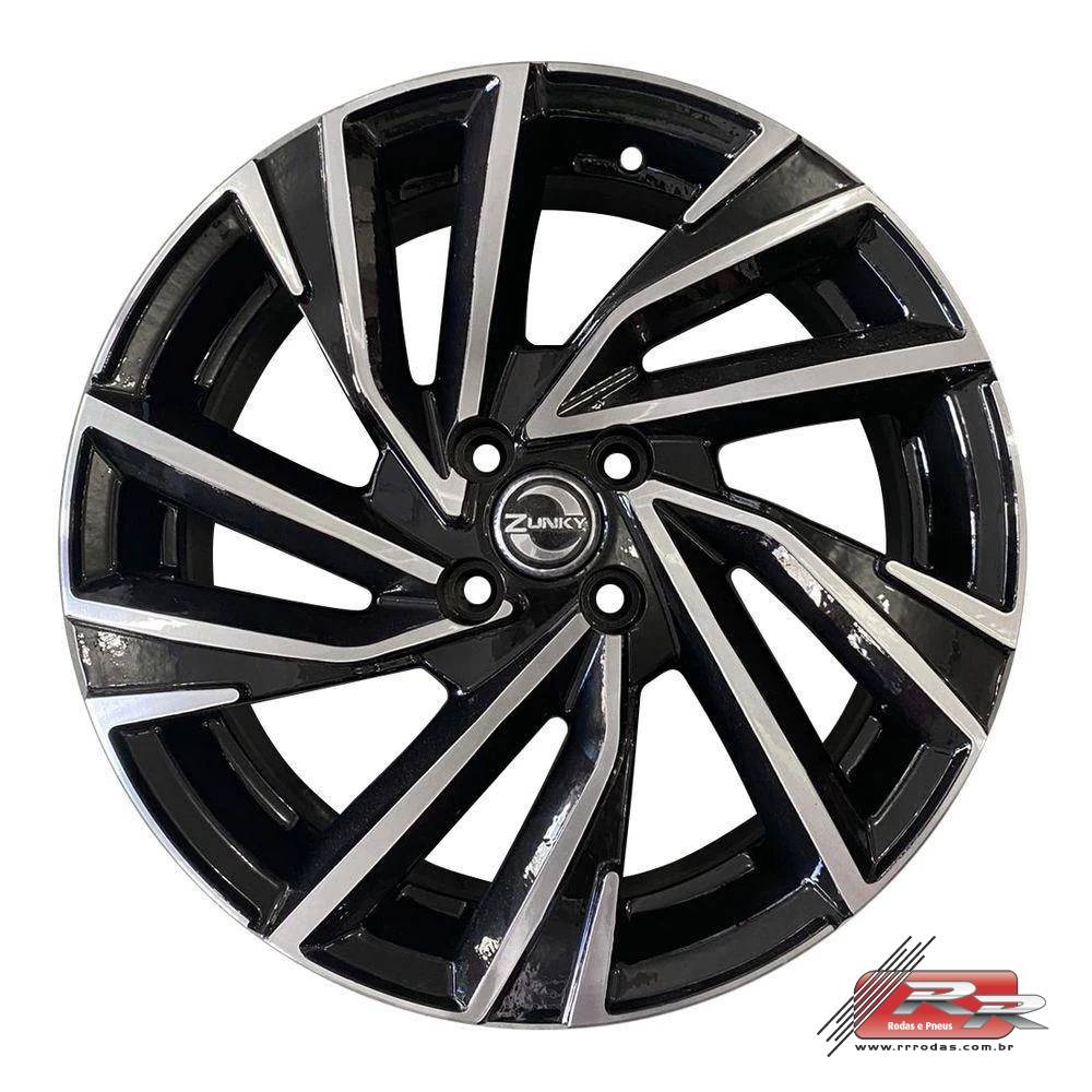 JOGO DE RODA VW GOLF GTI 2021 REPLICA ZUNKY ZK 990 17X6 DIAMANTADO