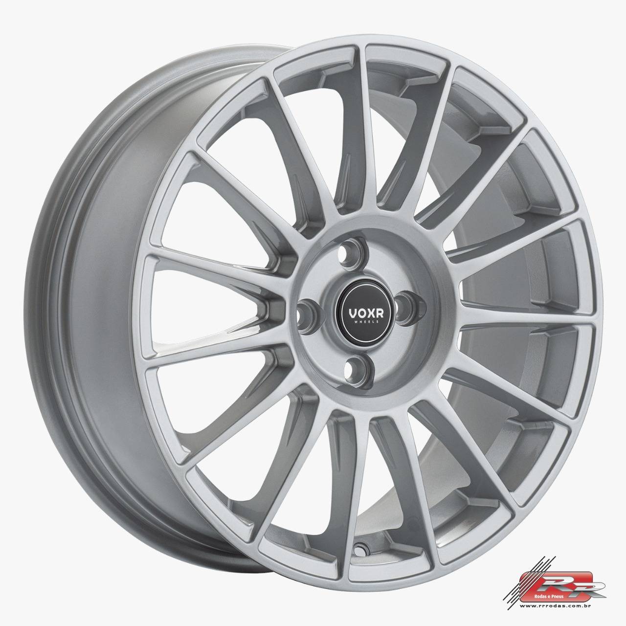 JOGO DE RODA VOXR VX 48 GT3 17X6,75 PRATA 5x113 ET 38 - RR Rodas