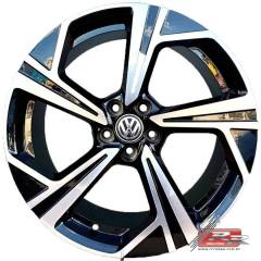 JOGO DE RODA VW GOLF R 2022 REPLICA ZUNKY ZK953 18X7 DIAMANTADO