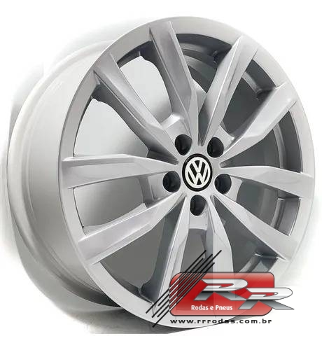 JOGO DE RODA VW FOX PRIME REPLICA SCORRO S224 17X7 PRATA 5X100