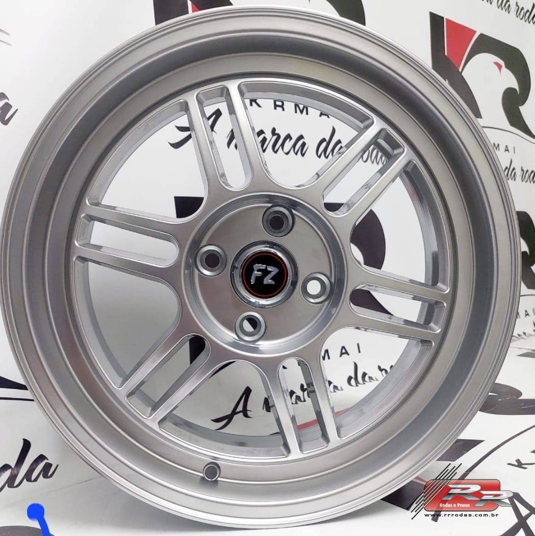 JOGO DE RODA REPLICA F1 ENKEI RPF1 17X7 PRATA 4X100 - RR Rodas