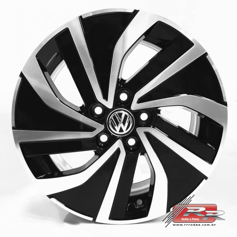JOGO DE RODA VW POLO TSI 2023 REPLICA KR S 44 15X6 5X100 DIAMANTE