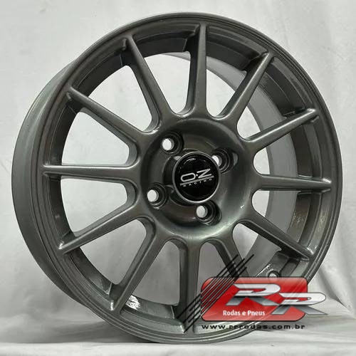 JOGO DE RODA REPLICA OZ ZUNKY ZK1012 15X6 GRAFITE 4X100 ET 40 - RR